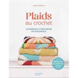 PLAIDS AU CROCHET - 18 MODELES EN DIAGONALE