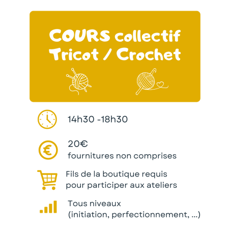 TRICOT/CROCHET SAMEDI 14 FEVRIER